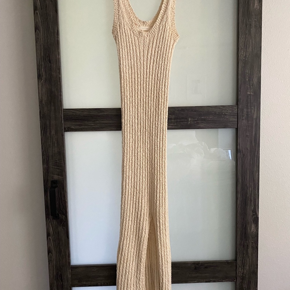 Vici knit ribbed midi dress